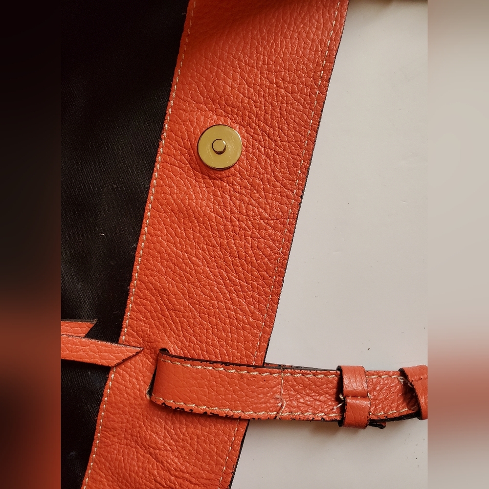 Vittoria Napoli Coral leather tote bag cross body bag - Picture 9 of 14